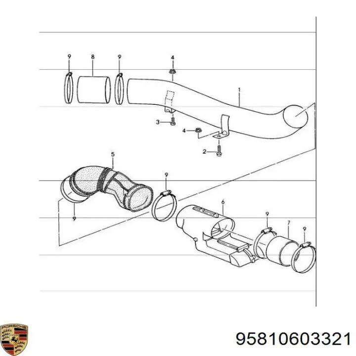 Помпа охолодження Porsche 95810603321 ціна, від 78.55 USD
