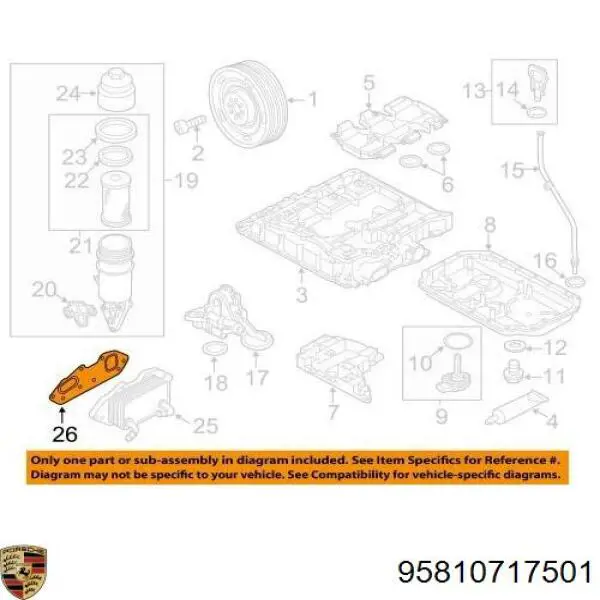 95810717501 Porsche 