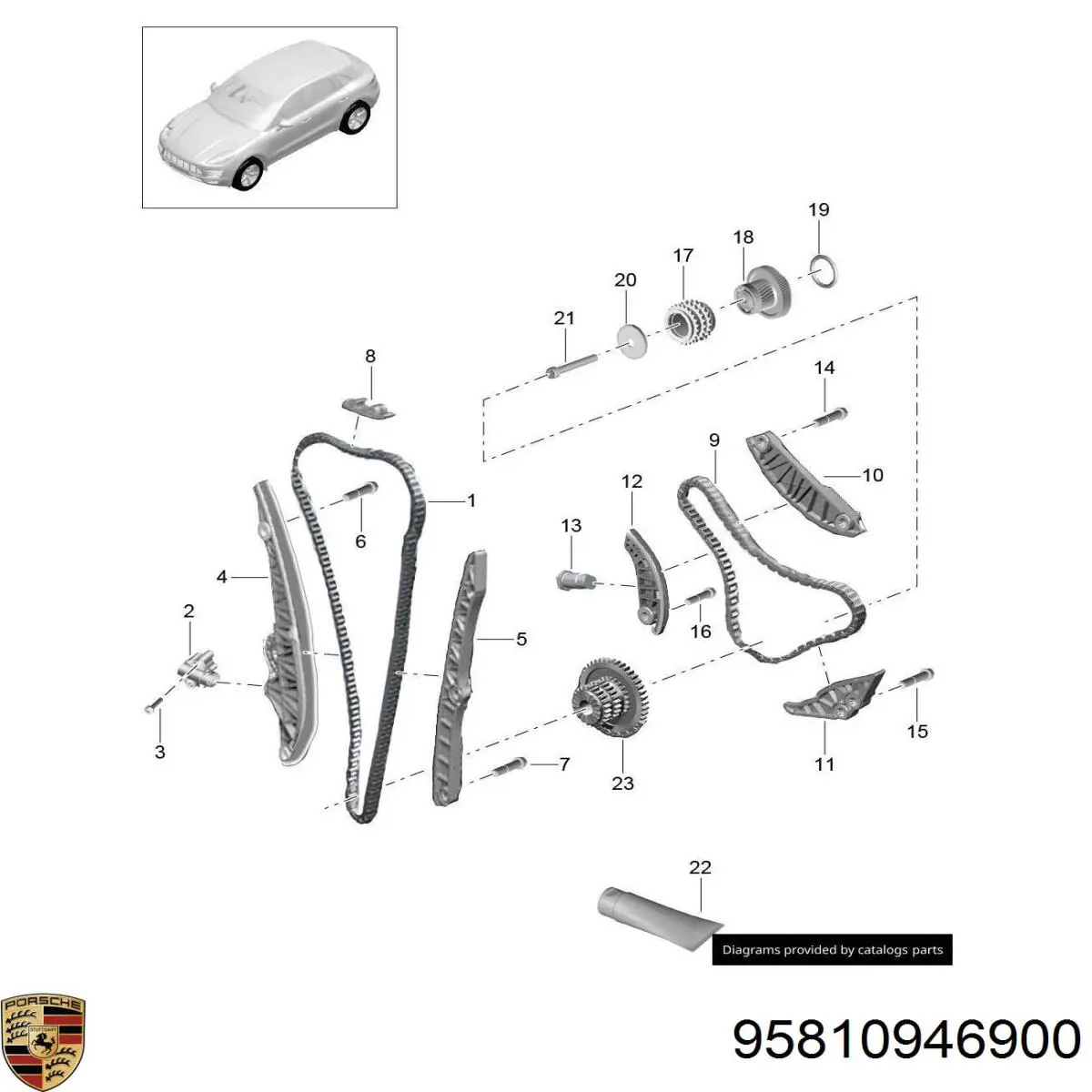  Porsche 95810946900 ціна, від 108.96 USD