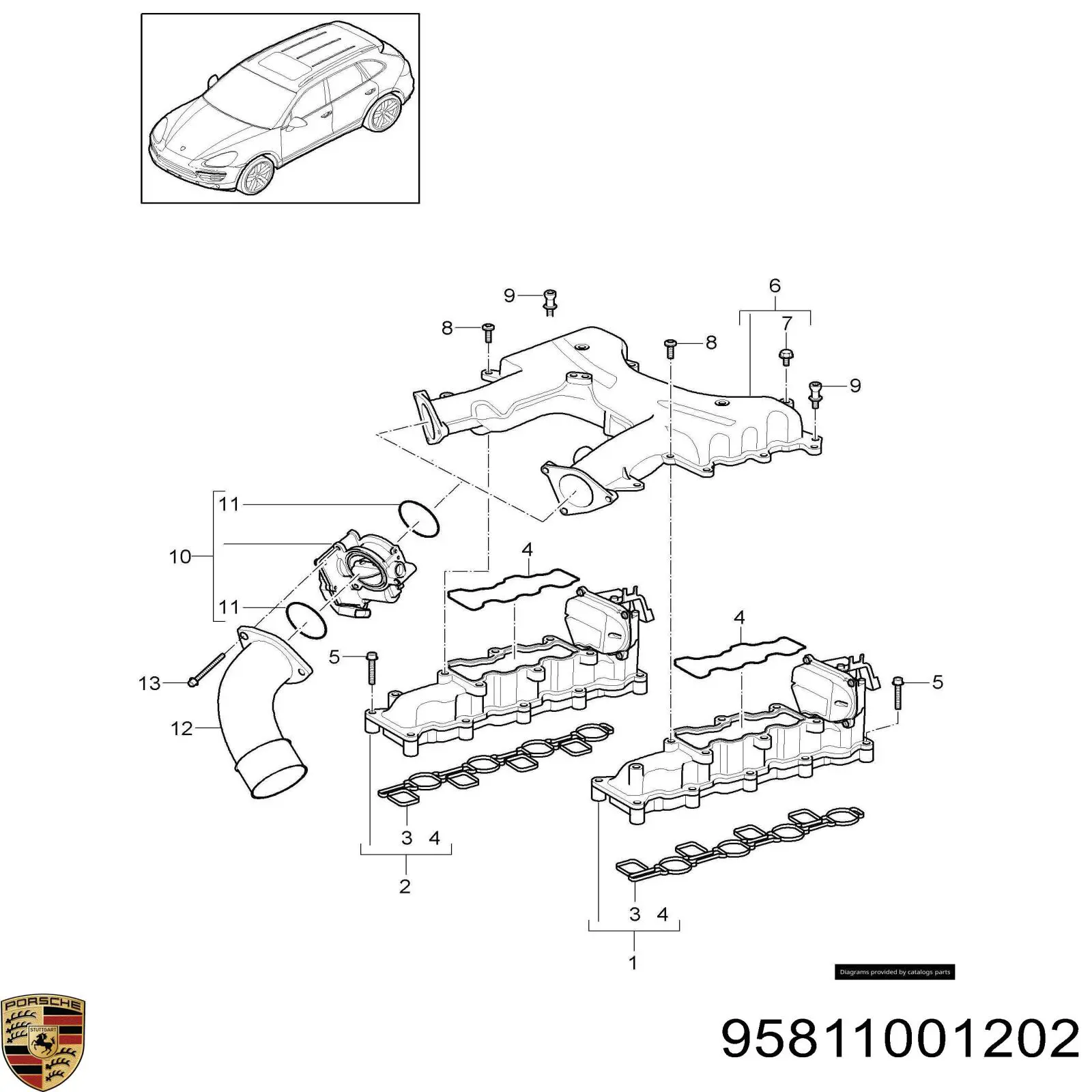 95811001202 Porsche 