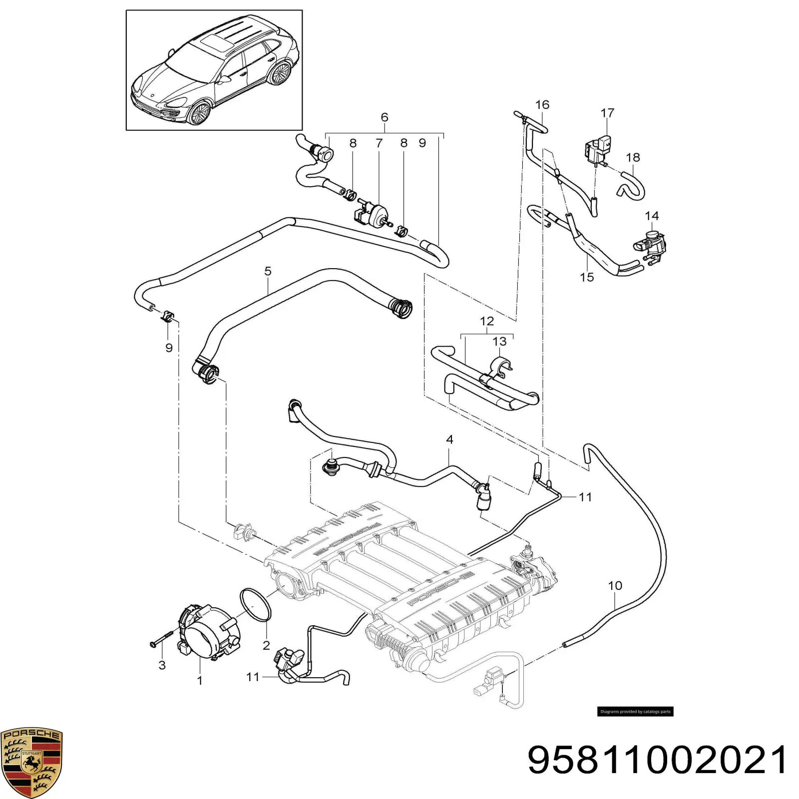95811002021 Porsche 
