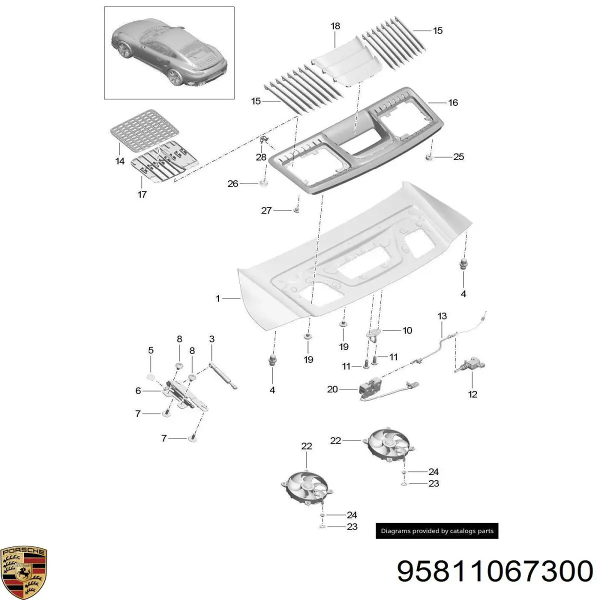  Porsche 95811067300 ціна, від 2.44 USD