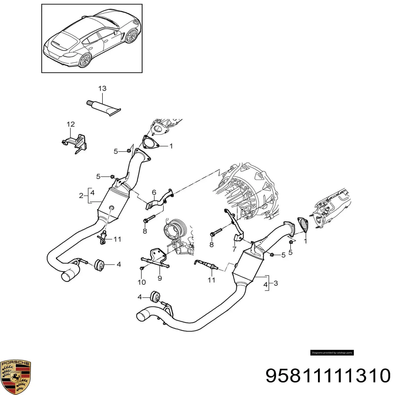 95811111310 Porsche 