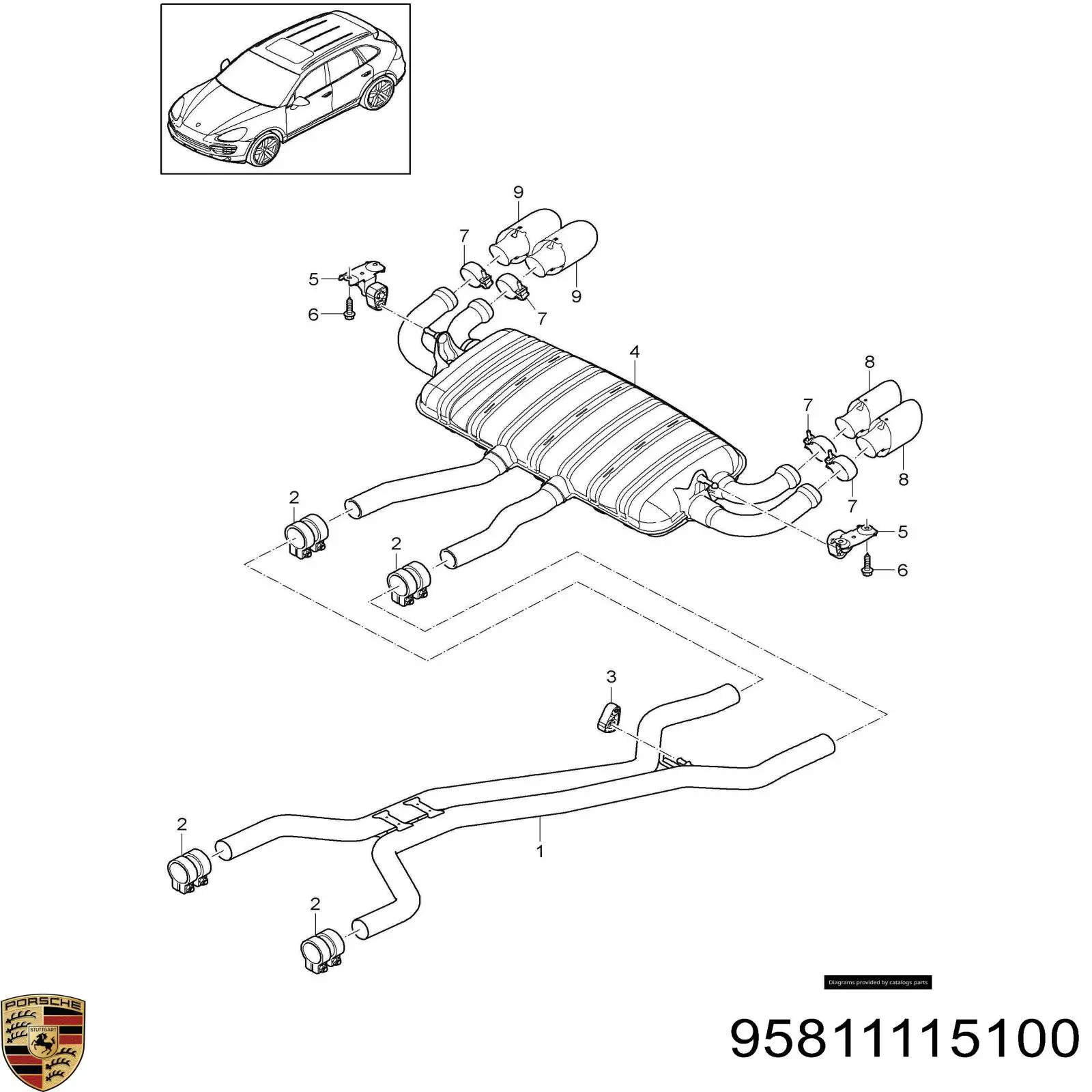 95811115100 Porsche 