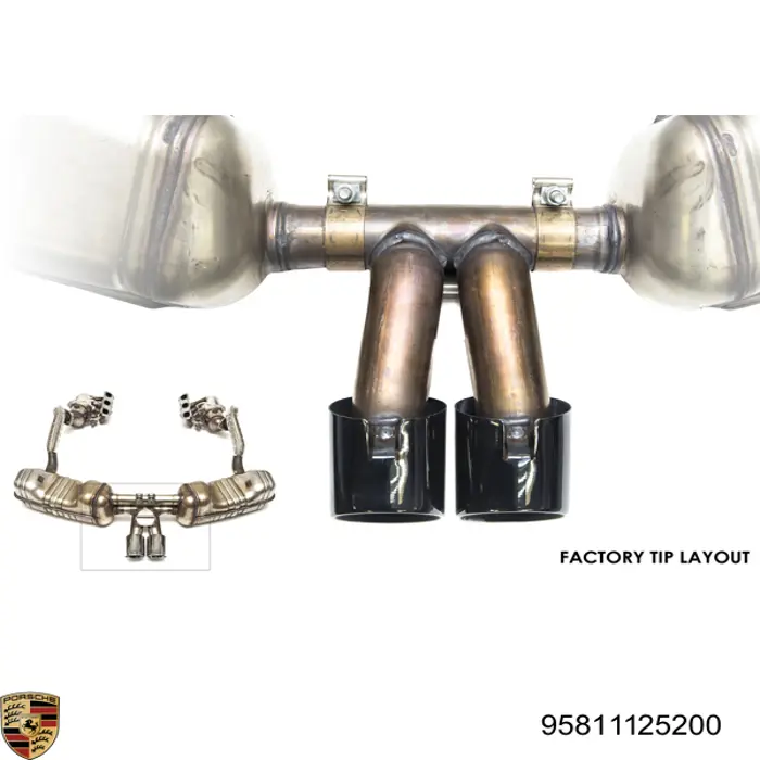 Глушилка Porsche 95811125200 ціна, від 120.11 USD