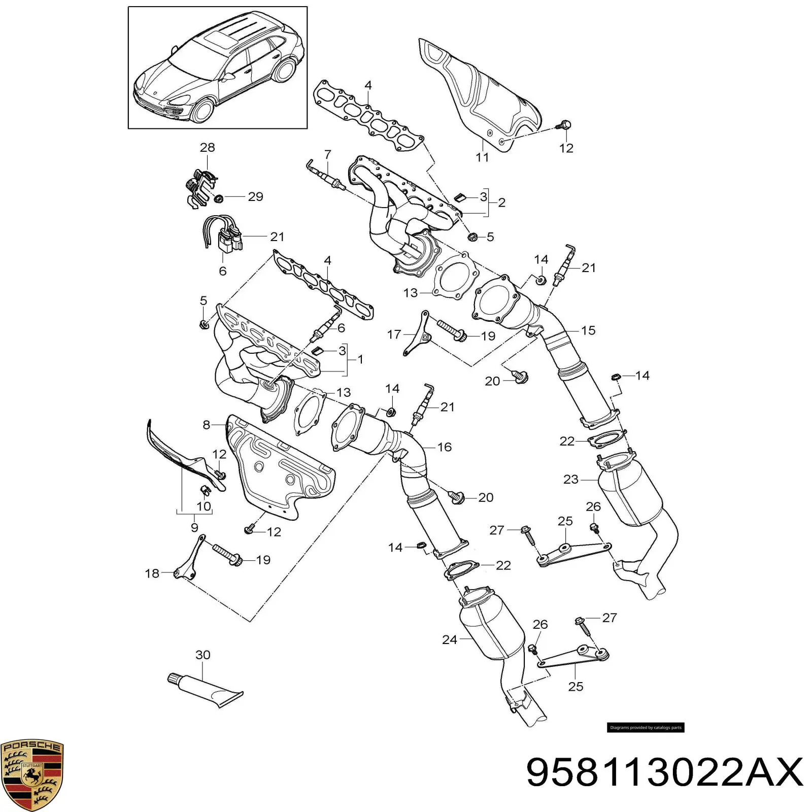 958113022AX Porsche 