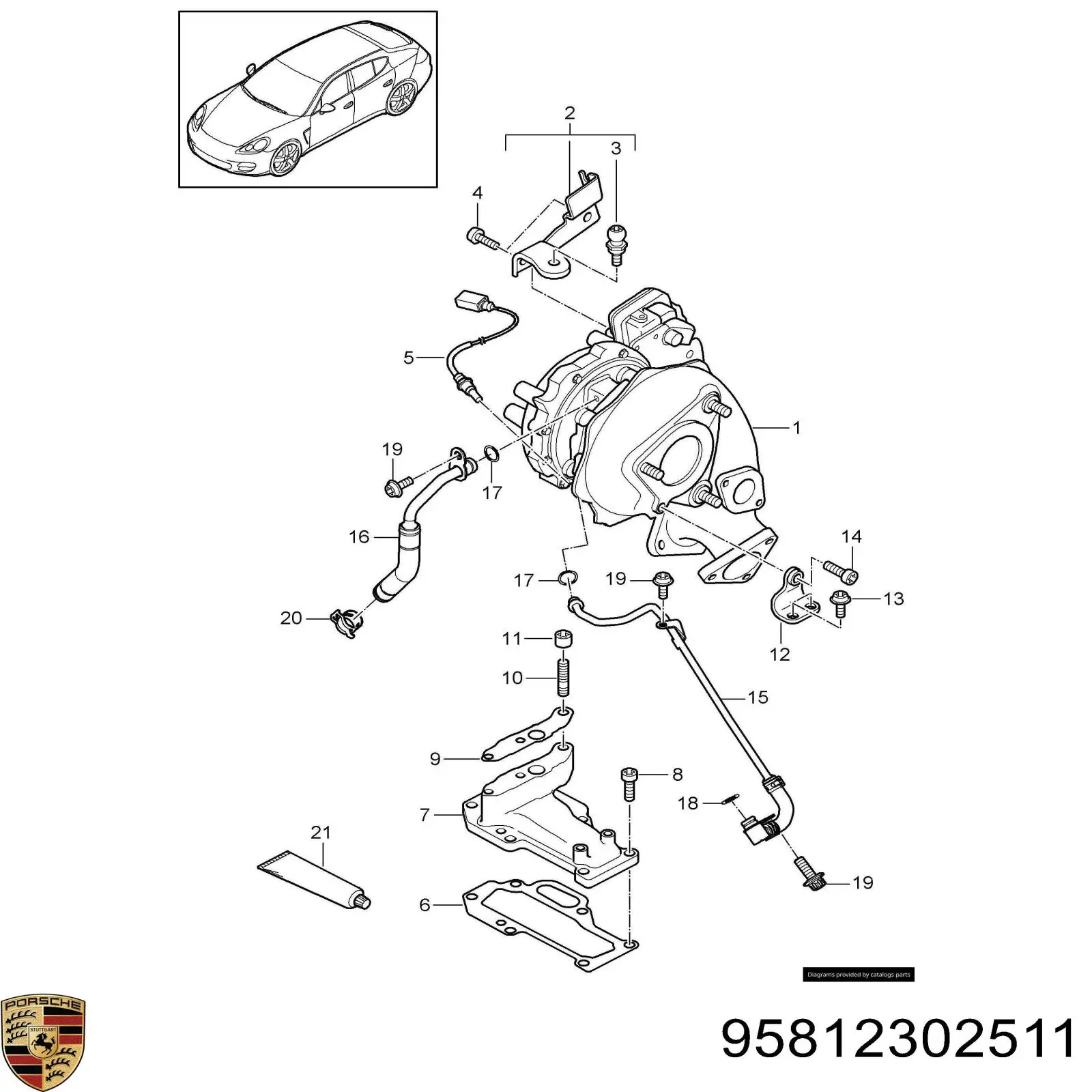 Купити 059145874H VAG Турбіна