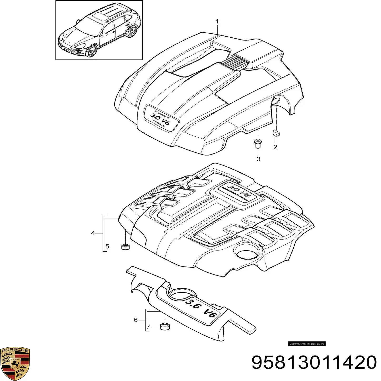 95813011420 Porsche 