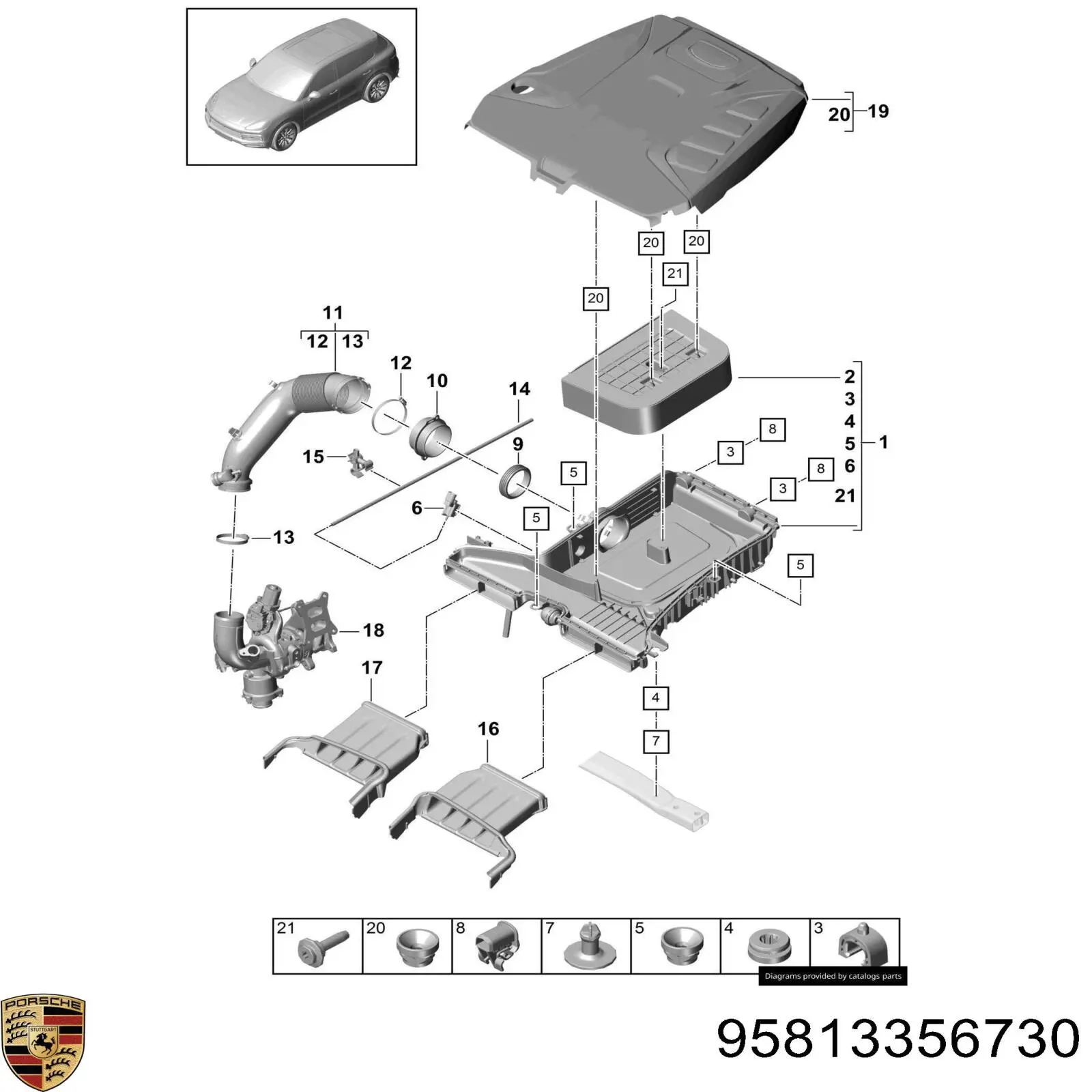  Porsche 95813356730 ціна, від 8.47 USD