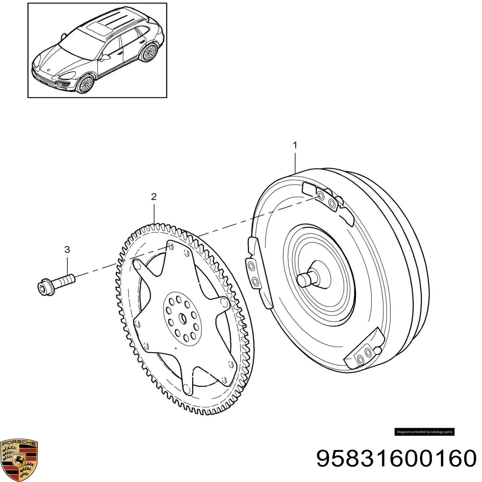 Гідротрансформатор ГМП Porsche 95831600160 ціна, від 6419.48 USD