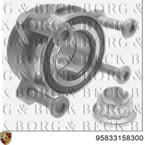 Купити 95833158300 Porsche Підшипник маточини передньої/задньої