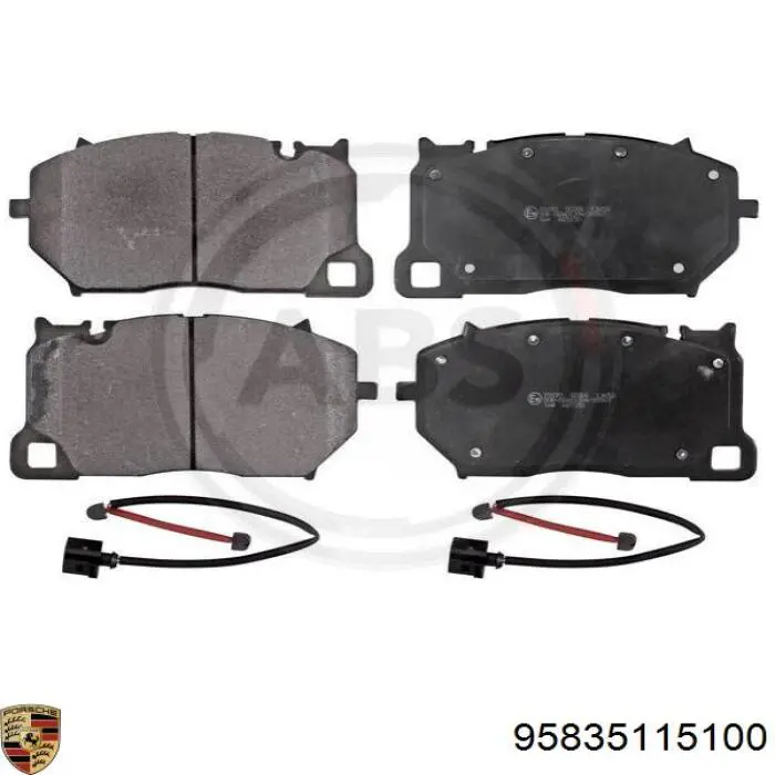 95835115100 Porsche Передні гальмівні колодки