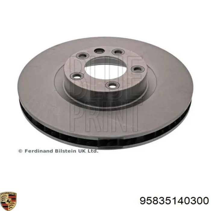 Гальмівні диски передні 95835140300 Porsche