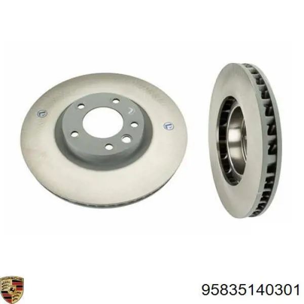 Гальмівні диски передні 95835140301 Porsche