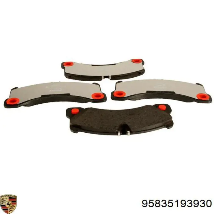 Купити 95835193930 Porsche Колодки гальмівні передні, дискові