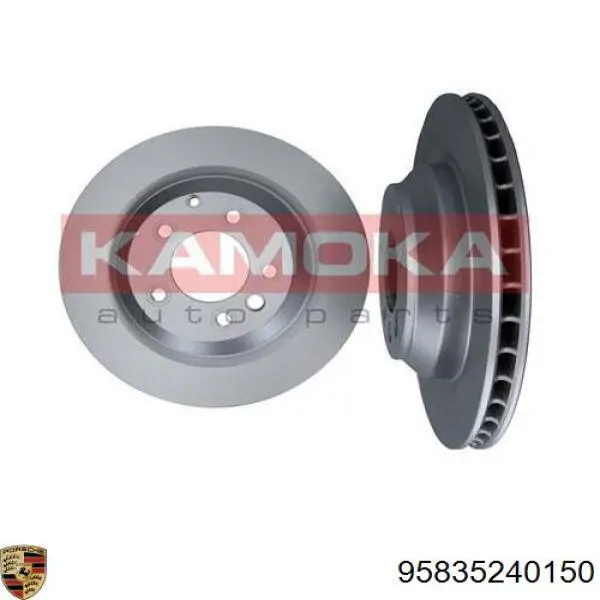 Задні дискові гальма Porsche 95835240150 ціна, від 84.44 USD