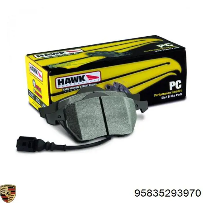 Задні гальмівні колодки Porsche 95835293970 ціна, від 33.62 USD
