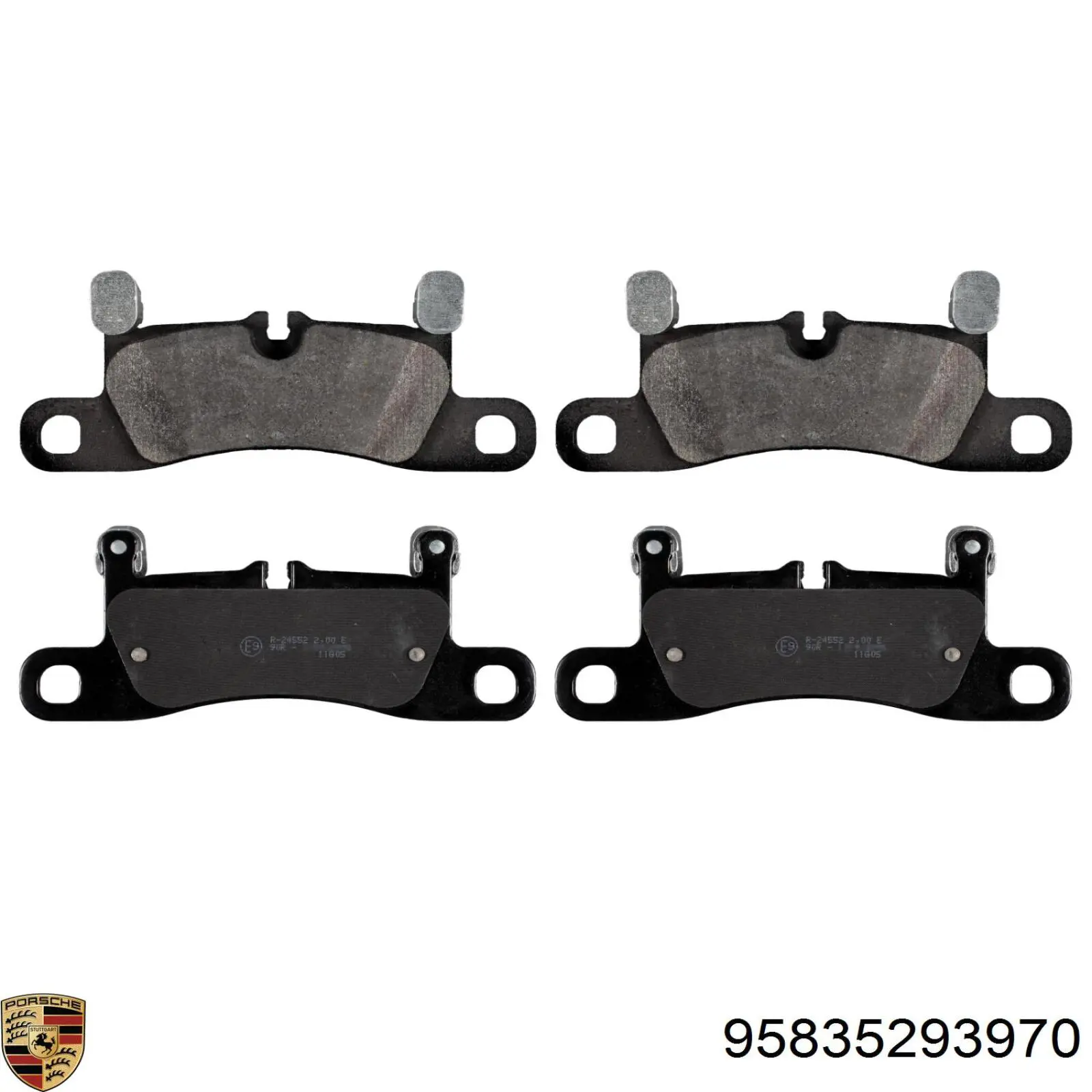 Купити 95835293970 Porsche Задні колодки