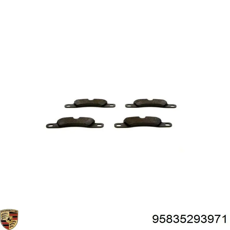 Задні гальмівні колодки Porsche 95835293971 ціна, від 33.56 USD