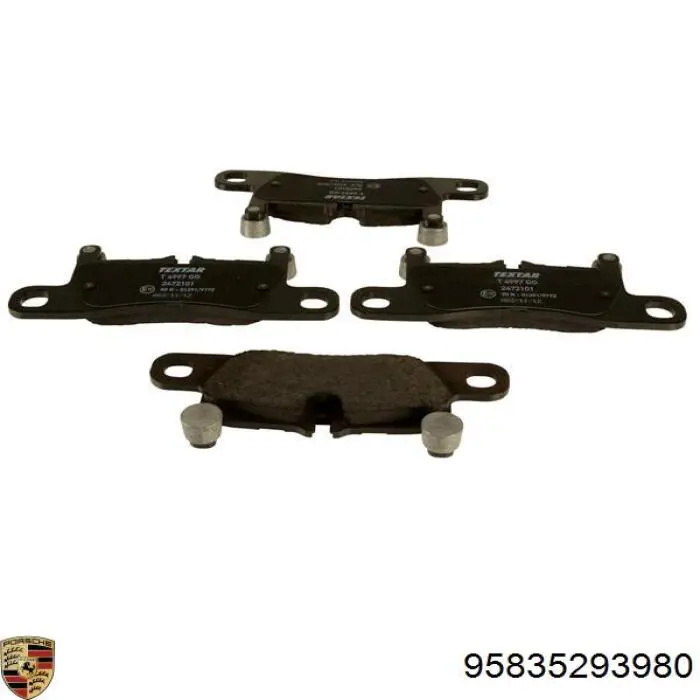 Задні гальмівні колодки Porsche 95835293980 ціна, від 123.60 USD