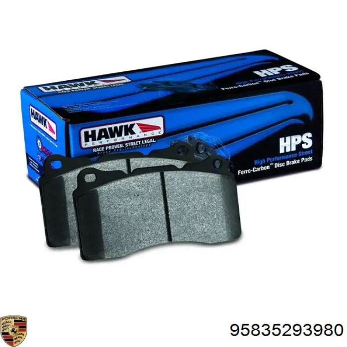 Купити 95835293980 Porsche Задні колодки