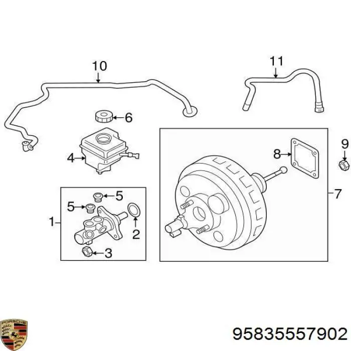 Porsche 95835557902 ціна, від 87.00 USD
