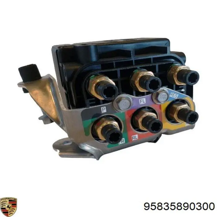 95835890300 Porsche блок клапанів гідравлічної підвіски aбс (abs)