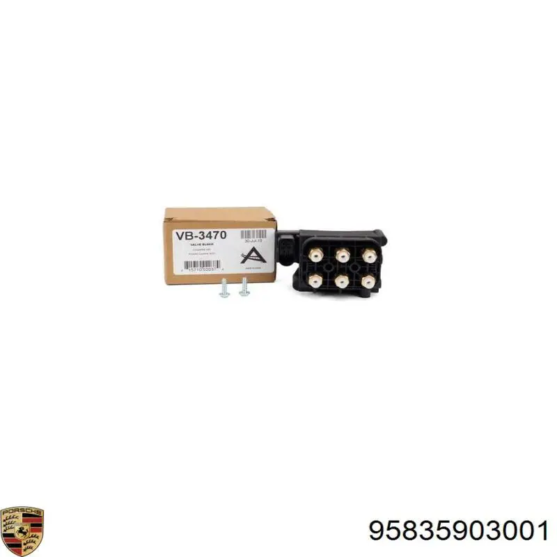 95835903001 Porsche Блок шинних кранів