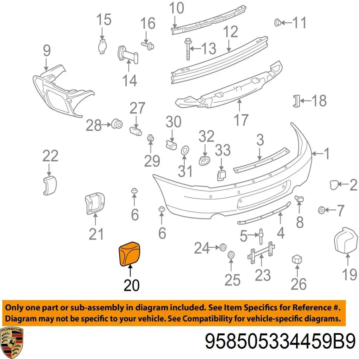  Porsche 958505334459B9 ціна, від 18.77 USD