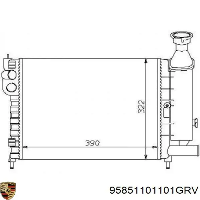 95851101104GRV Porsche Капот