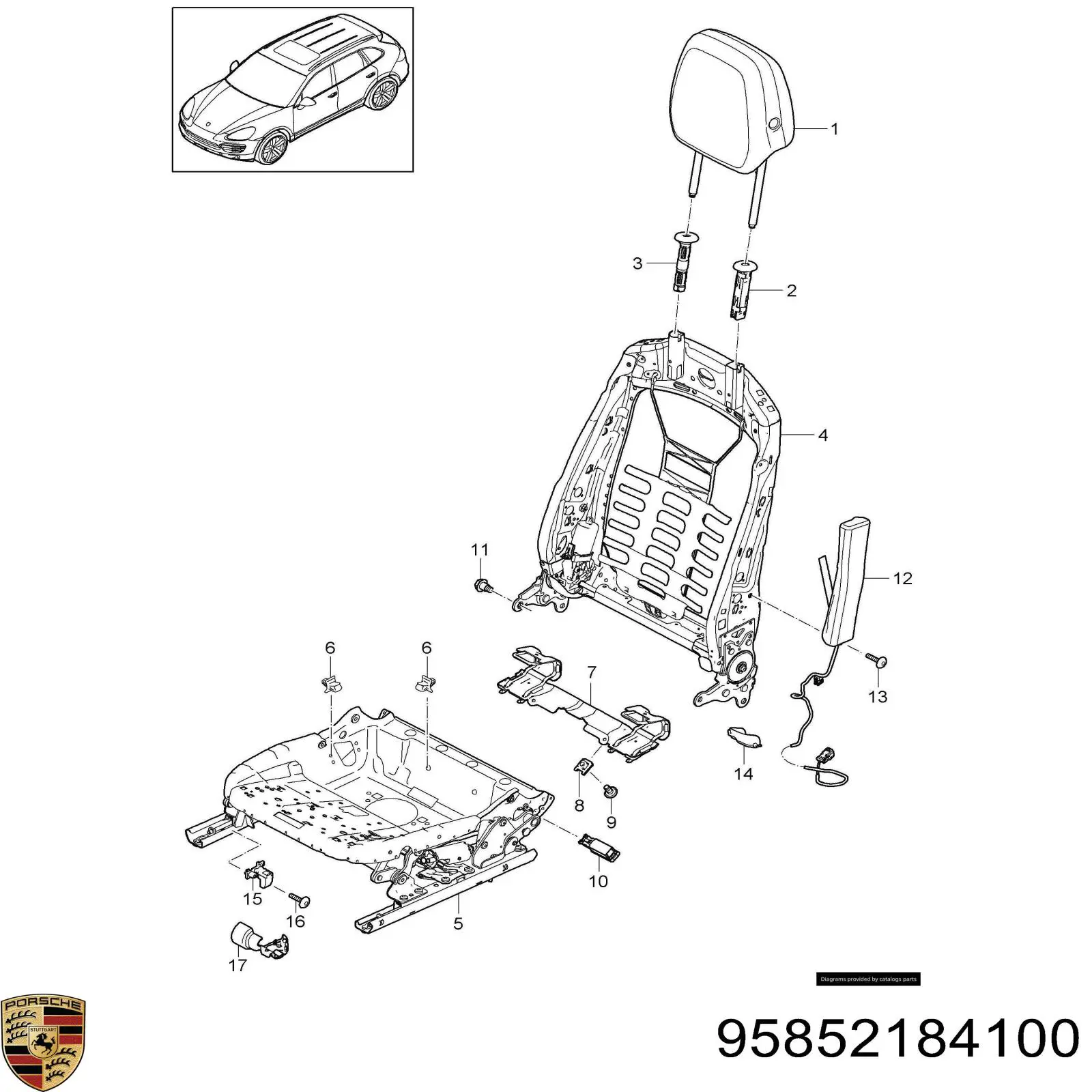 95852104501 Porsche 