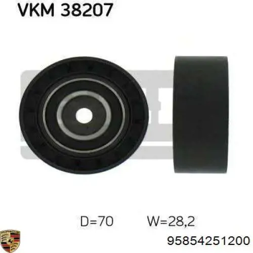 95854251201 Porsche Скло передніх дверей, правою