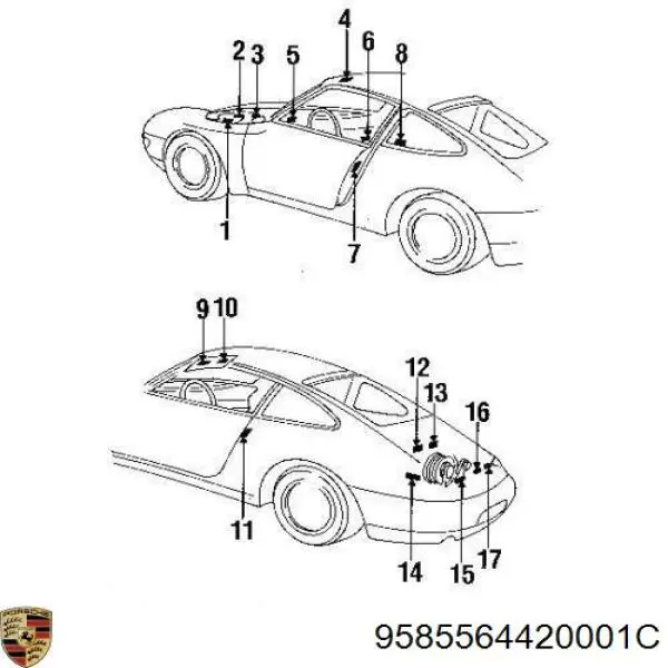Купити 9585564420001C Porsche 