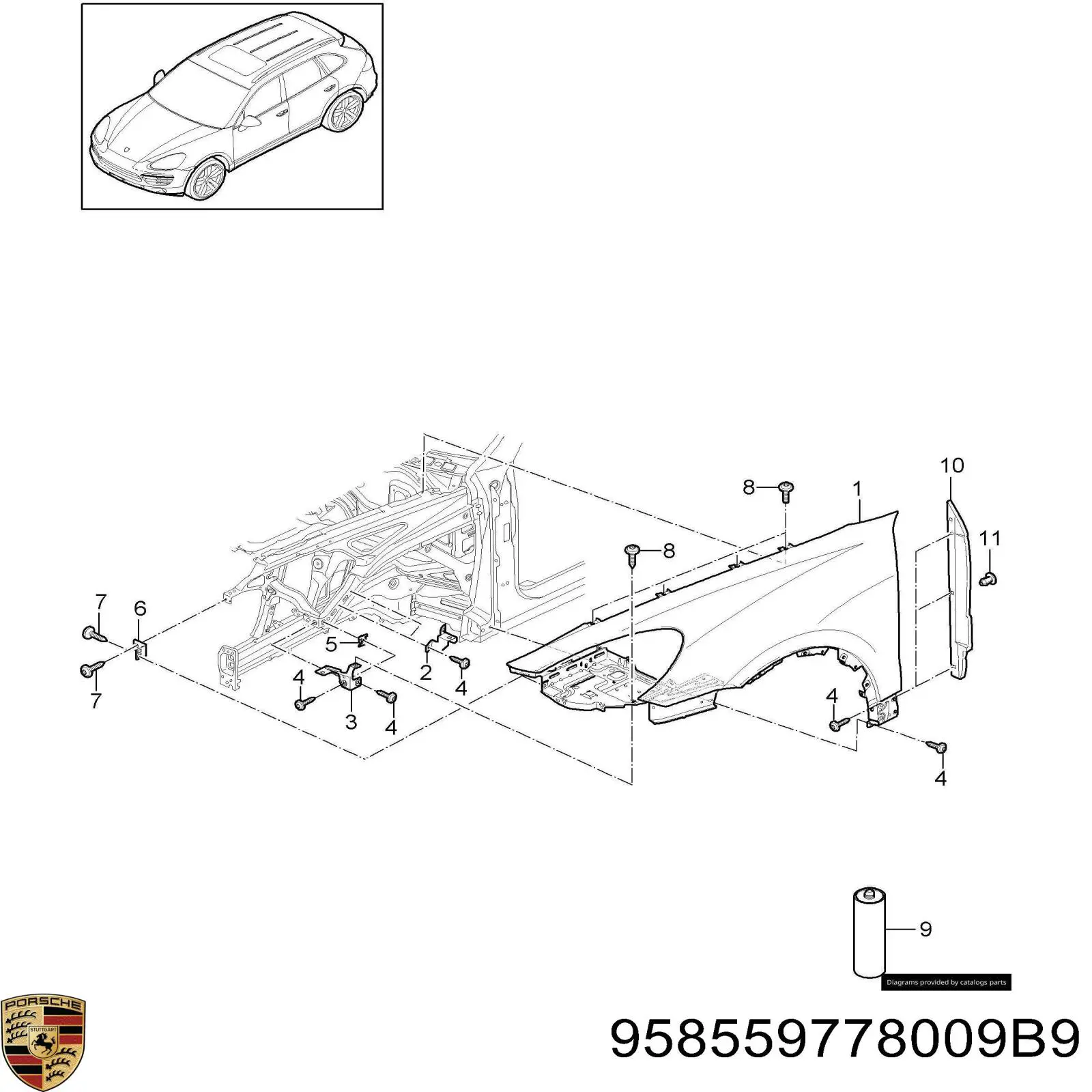 958559778009B9 Porsche 