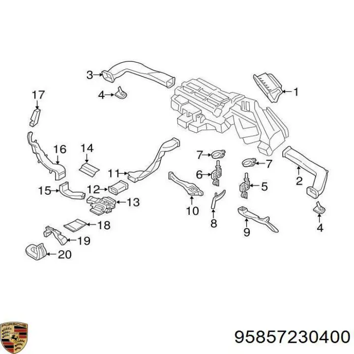  Porsche 95857230400 ціна, від 11.40 USD