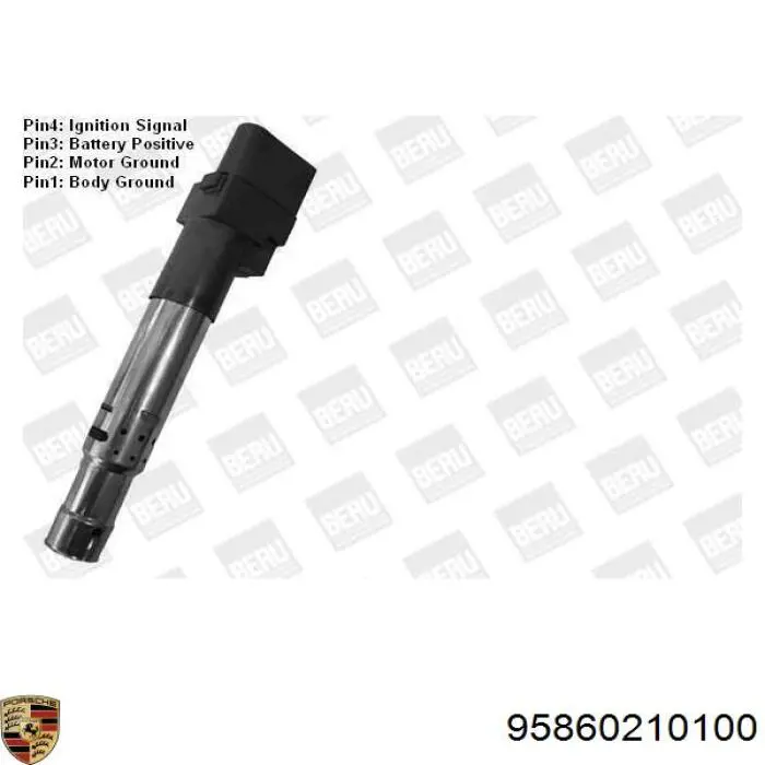 Котушка запалювання Porsche 95860210100 ціна, від 26.27 USD