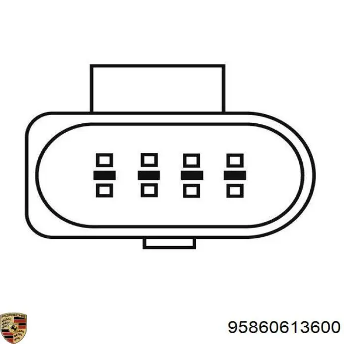 95860613600 Porsche Лямбда зонд після каталізатора