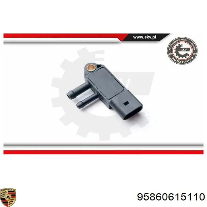 Датчик тиску вихлопних газів 95860615110 Porsche
