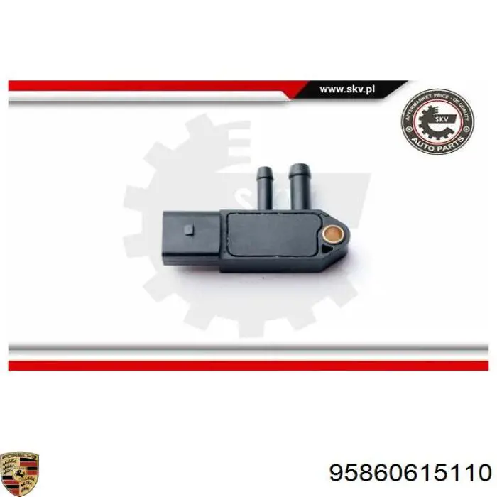 Датчик тиску вихлопних газів Porsche 95860615110 ціна, від 16.57 USD