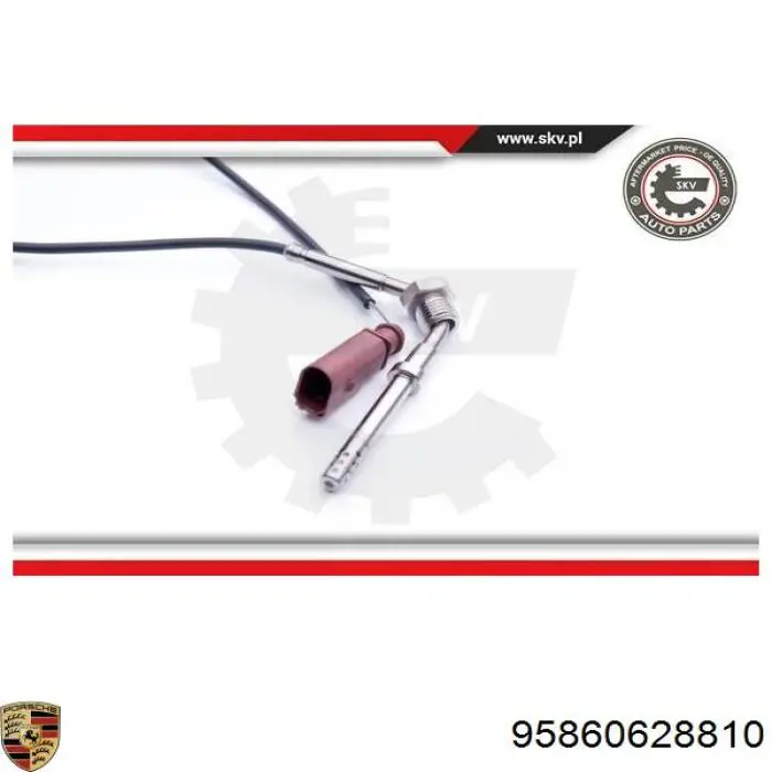 Купити 95860628810 Porsche Датчик температури відпрацьованих газів (ВГ), перед фільтром сажі