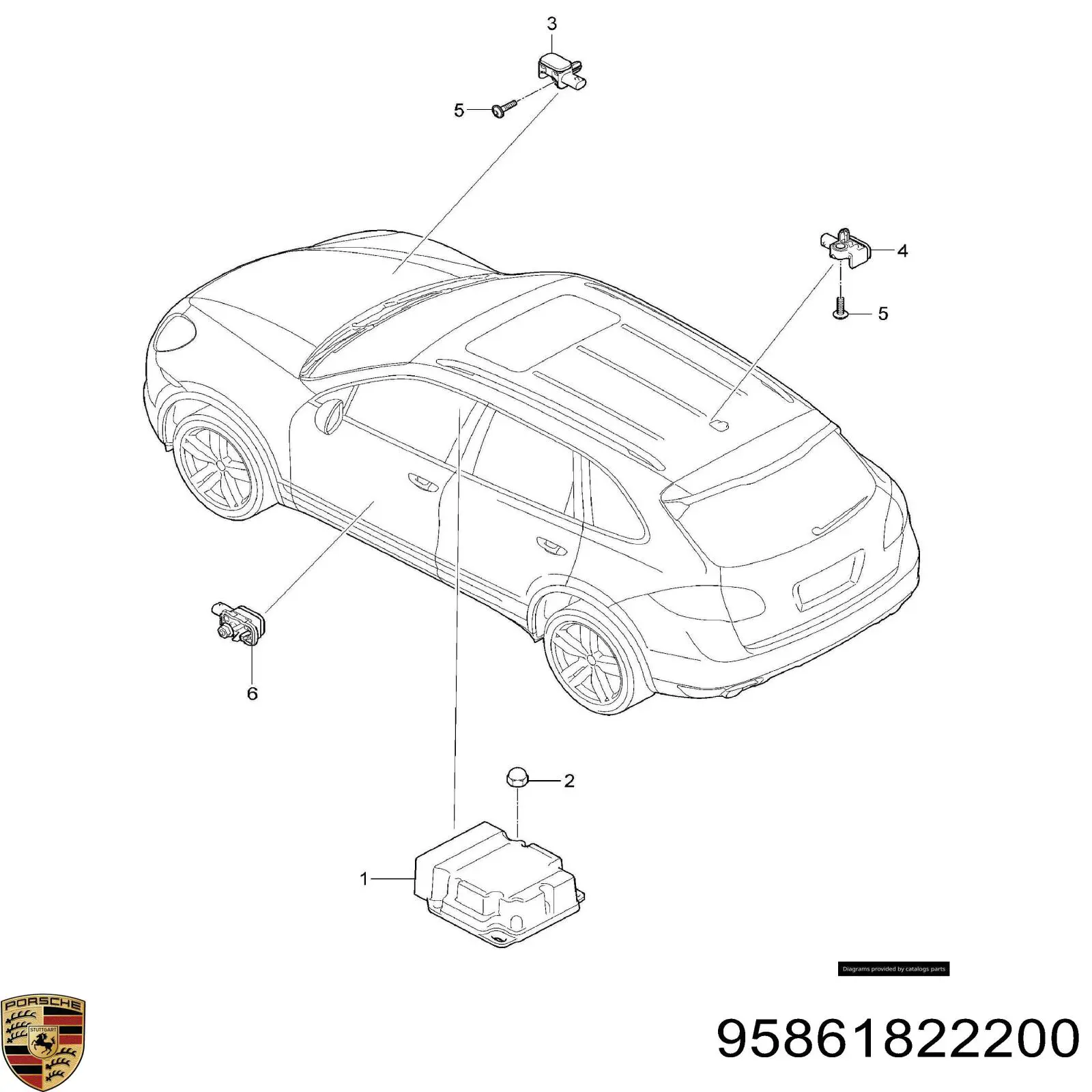 95861822200 Porsche 