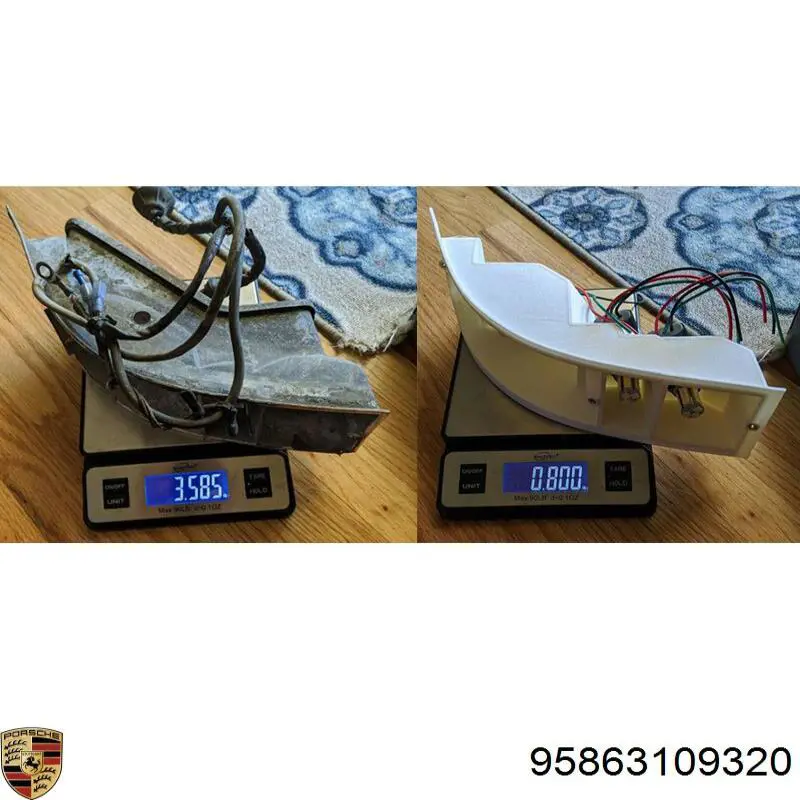 95863109320 Porsche Ліхтар задній лівий, внутрішній