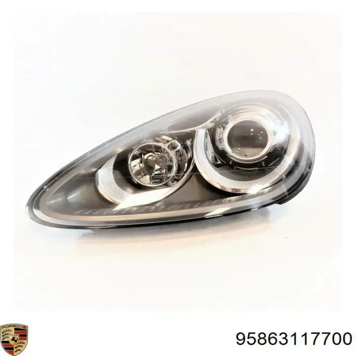 95863117700 Porsche Фара дальнього світла в зборі