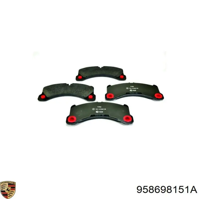 Передні тормозні колодки 958698151A Porsche