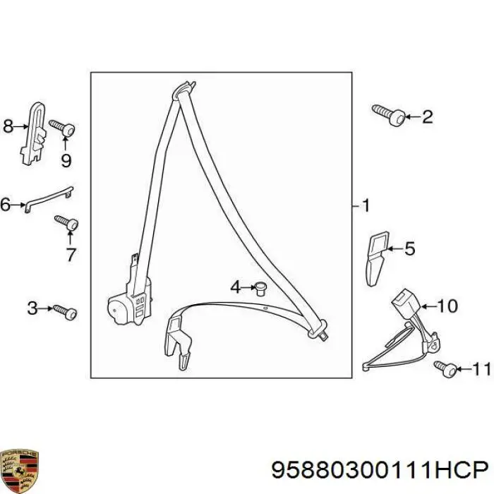  95880300111HCP Porsche