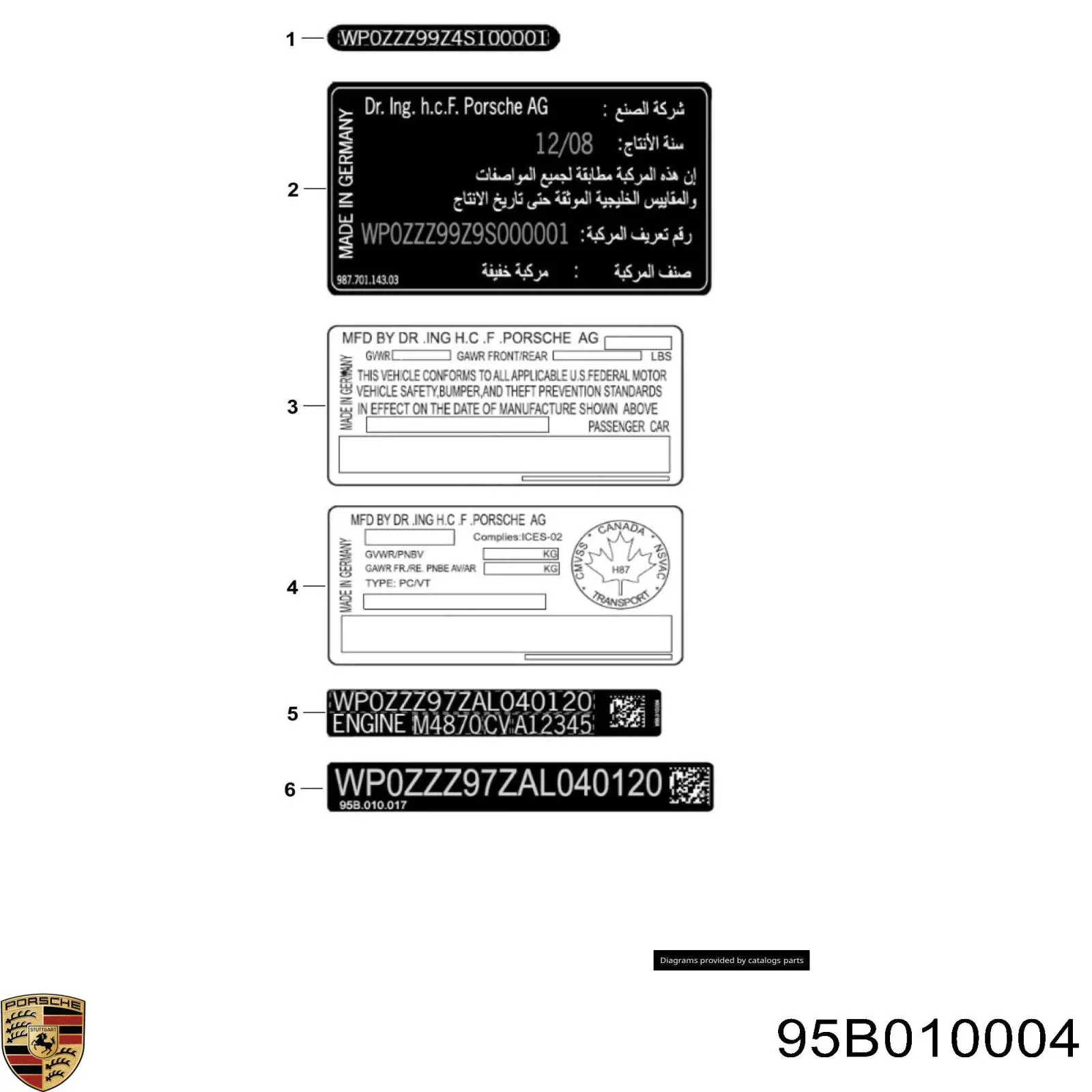 95B010004 Porsche 