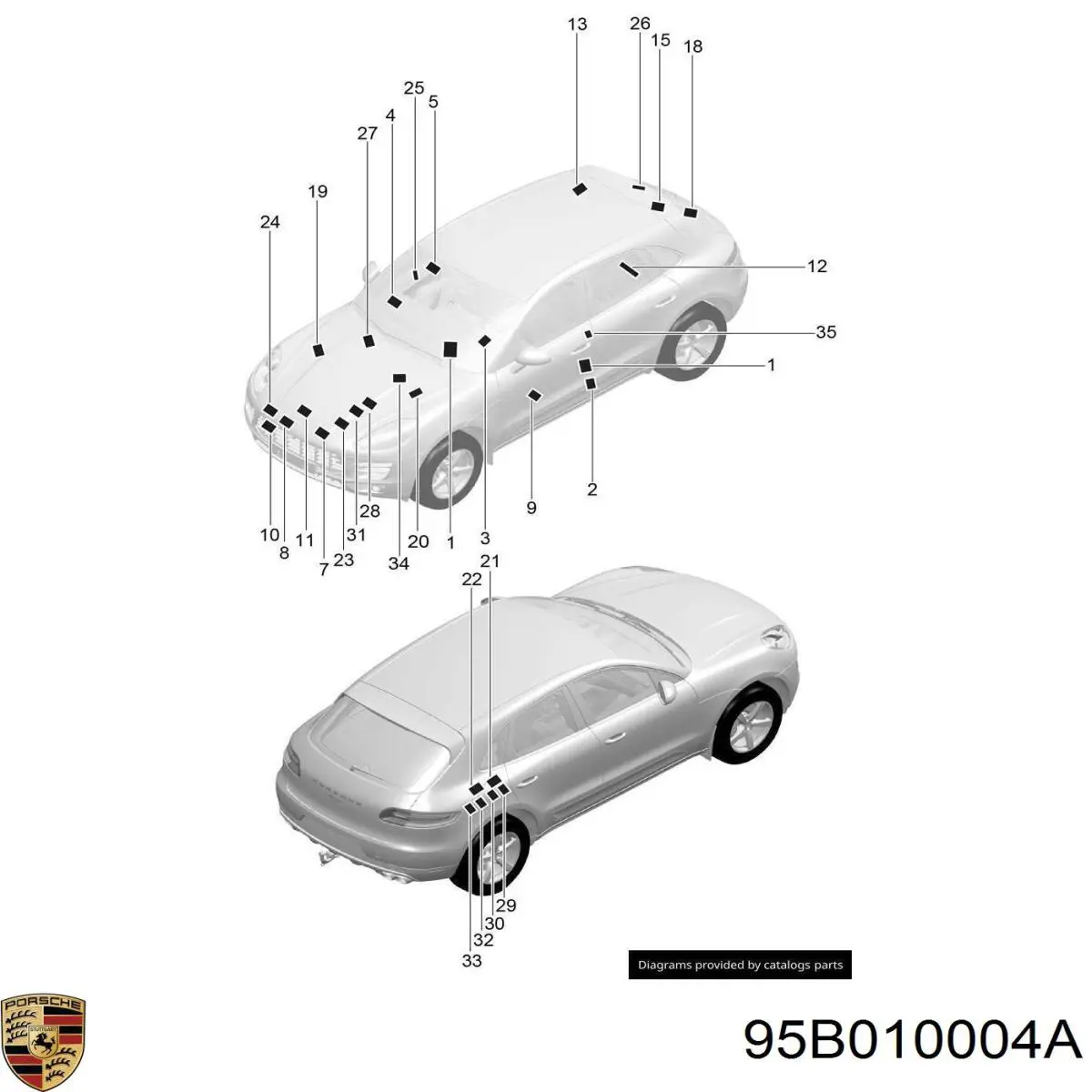  95B010004A Porsche