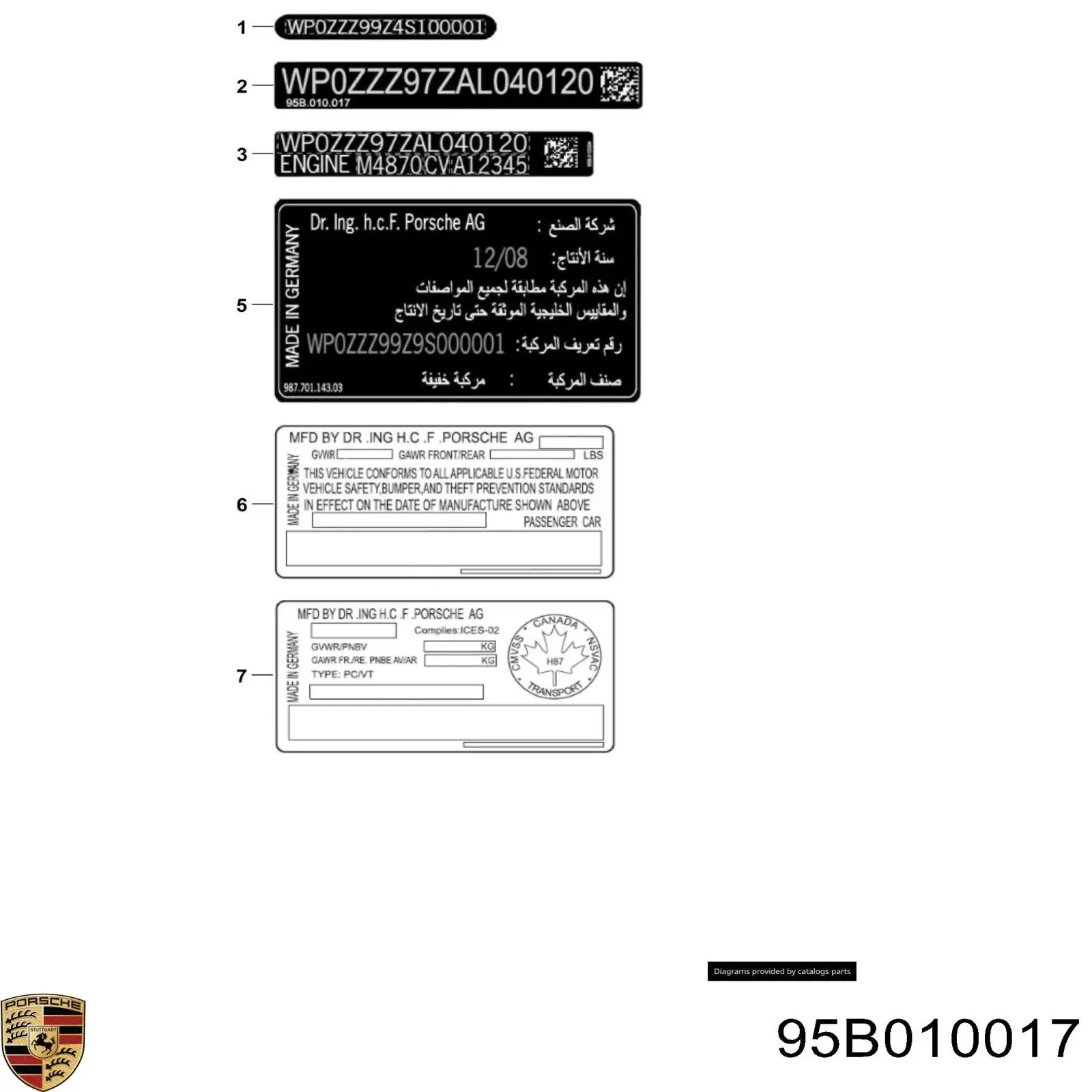 95B010017 Porsche 