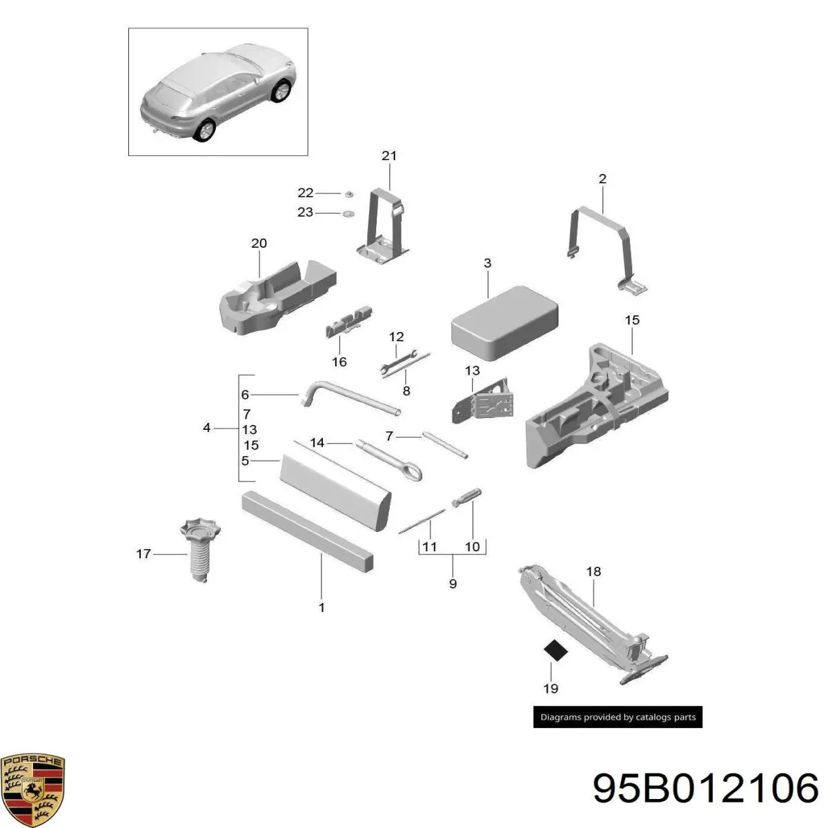 95B012106 Porsche 
