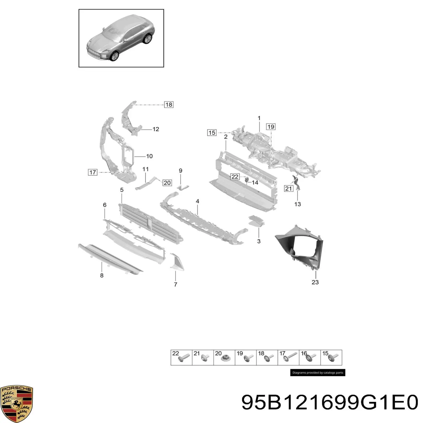  95B121699G1E0 Porsche